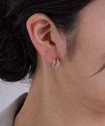 ◆金属アレルギー対応◆◆made in japan◆【痛くない】【落ちにくい】【ストレスフリーな着け心地】カール ミニループフィットイヤリング