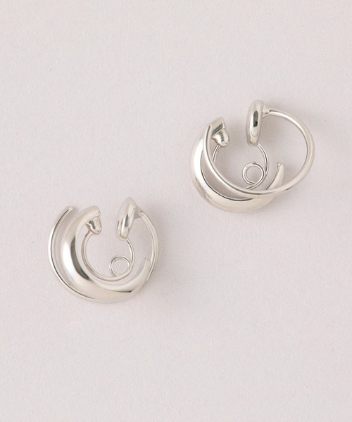 CALIN　STANDARD（カリンスタンダード）の「◆金属アレルギー対応◆◆made in japan◆【痛くない】【落ちにくい】【ストレスフリーな着け心地】カール　ミニループフィットイヤリング（イヤリング・レディース・ゴールド/ピンクゴールド/シルバー・FREE）」の4枚目の写真
