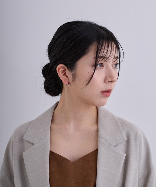 CALIN　STANDARD（カリンスタンダード）の「◆金属アレルギー対応◆◆made in japan◆【痛くない】【落ちにくい】【ストレスフリーな着け心地】カール　ミニループフィットイヤリング（イヤリング・レディース・ゴールド/ピンクゴールド/シルバー・FREE）」の6枚目の写真