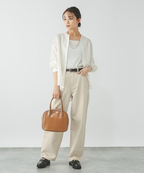 GLOBAL WORK（グローバルワーク）の「Beauteeスクエアタンク/289845（タンクトップ・レディース・アイボリー/その他/ブラック/オフホワイト/キャメル/チョコ・SMALL/X-SMALL/LARGE/XX-LARGE/X-LARGE/MEDIUM）」の14枚目の写真