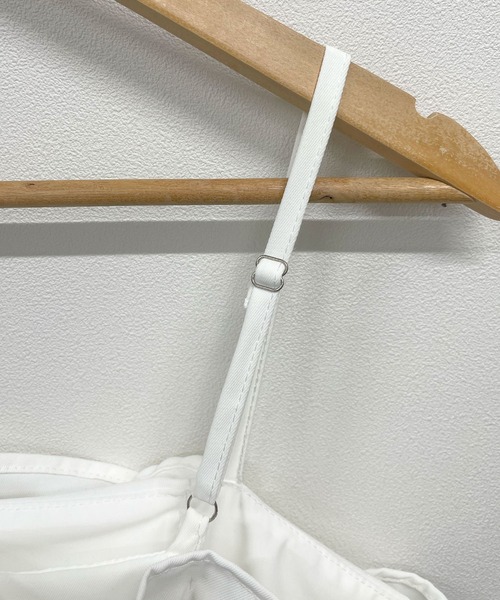 Futier land（フューティアランド）の「【オケージョン対応】フリルビスチェ風オールインワン（つなぎ/オールインワン・レディース・ホワイト/ベージュ/ブラック・FREE）」の21枚目の写真