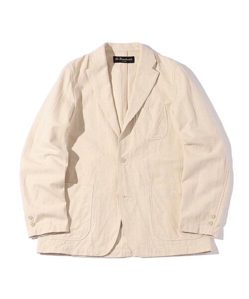 SHIPS(シップス)の「Southwick: Gate Label コットン シルク イージー ブレザー(テーラードジャケット・メンズ・ナチュラル・MEDIUM/LARGE)」の4枚目の写真