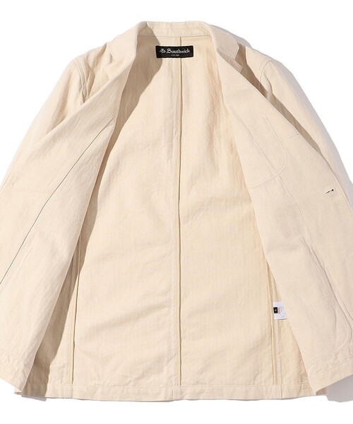 SHIPS(シップス)の「Southwick: Gate Label コットン シルク イージー ブレザー(テーラードジャケット・メンズ・ナチュラル・MEDIUM/LARGE)」の7枚目の写真