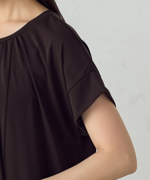 COMME CA ISM(コムサイズム)の「ギャザーワンピース(ワンピース・レディース・ブラウン/ネイビー/ブラック・MEDIUM/LARGE)」の18枚目の写真