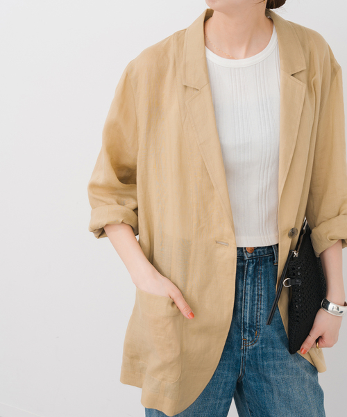 ラミーミックスシアージャケット（テーラードジャケット