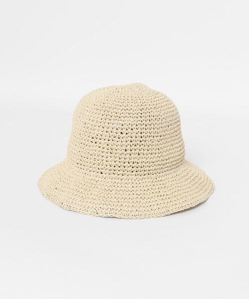 SMELLY（スメリー）の「ムジペーパーチューリップハット（ハット・レディース・ブラック/ベージュ/アイボリー・-）」の11枚目の写真