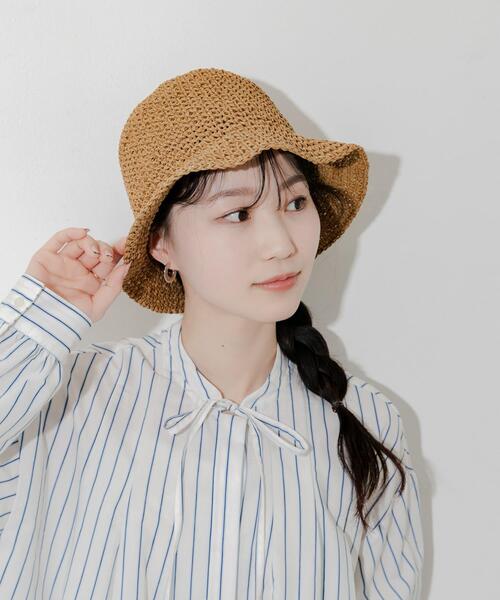 SMELLY（スメリー）の「ムジペーパーチューリップハット（ハット・レディース・ブラック/ベージュ/アイボリー・-）」の14枚目の写真