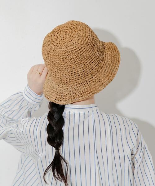 SMELLY（スメリー）の「ムジペーパーチューリップハット（ハット・レディース・ブラック/ベージュ/アイボリー・-）」の21枚目の写真