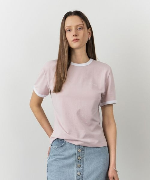 ◆citybreeze◆ Small Logo Ringer Short Sleeve T-Shirt 3COLOR MUSINSA公式 | CITYBREEZE WOMAN Small Logo Ringer Short