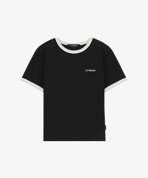 [CITYBREEZE] SMALL LOGO RINGER SHORT SLEEVE T SHIRT /追跡付 セール】SMALL LOGO RINGER SHORT SLEEVED T-SHIRT（Tシャツ