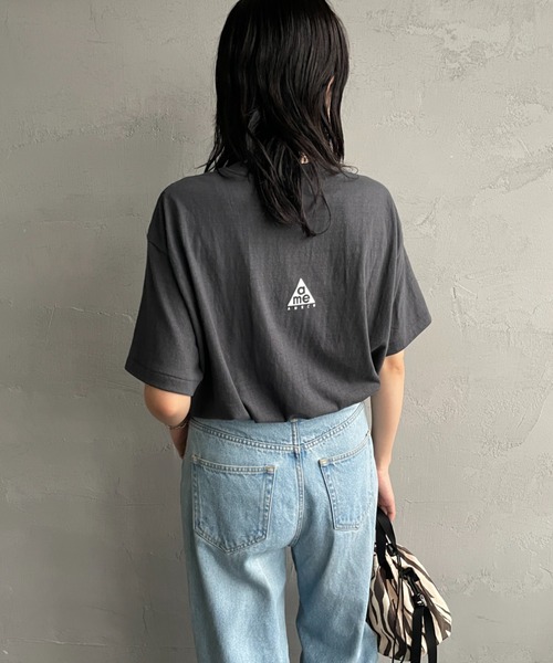 【AMIRI】パームツリープリント クルーネック Tシャツ AMIRI アミリ Tシャツ THREE STAR TEE AMJYTE1148-OCEAN SKY