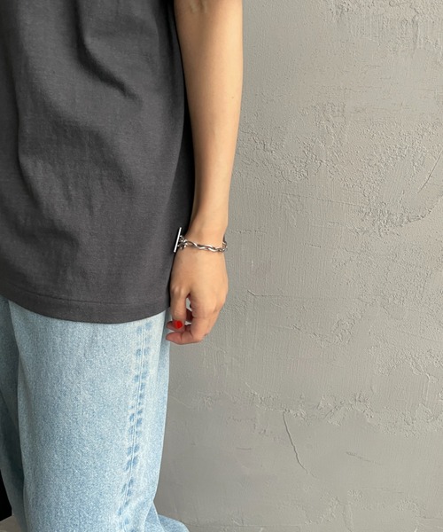 Americana/アメリカーナ] ame ロゴプリント クルーネックTシャツ