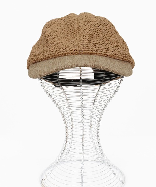 CAMBIO(カンビオ)の「mko12812- Combination Baseball Like Cap ベースボール風キャップ(キャップ・メンズ・アッシュ/ブラック/ベージュ・FREE)」の12枚目の写真