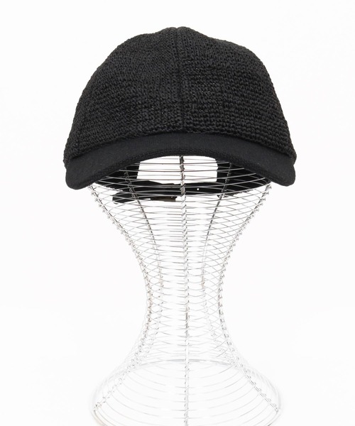 CAMBIO(カンビオ)の「mko12812- Combination Baseball Like Cap ベースボール風キャップ(キャップ・メンズ・アッシュ/ブラック/ベージュ・FREE)」の13枚目の写真