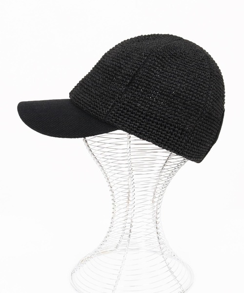 CAMBIO(カンビオ)の「mko12812- Combination Baseball Like Cap ベースボール風キャップ(キャップ・メンズ・アッシュ/ブラック/ベージュ・FREE)」の15枚目の写真