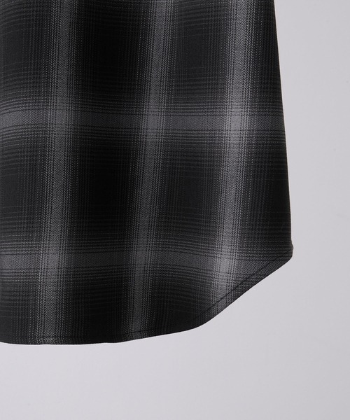 CLEL(クレイル)の「【CLEL】Loose Herringbone Check Shirt & Tie/ルーズ ヘリンボーンチェックシャツ&ネクタイ(シャツ/ブラウス・メンズ・ブラック系1/グレー系1/ブラウン系1・XS/S/M/L)」の15枚目の写真