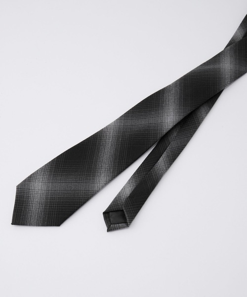 CLEL】Loose Herringbone Check Shirt & Tie/ルーズ ヘリンボーン