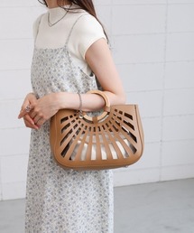 新品 インスタ人気！バンブーバッグ ぽんぽん付き 竹 新品 インスタ人気！バンブーバッグ ぽんぽん付き 竹