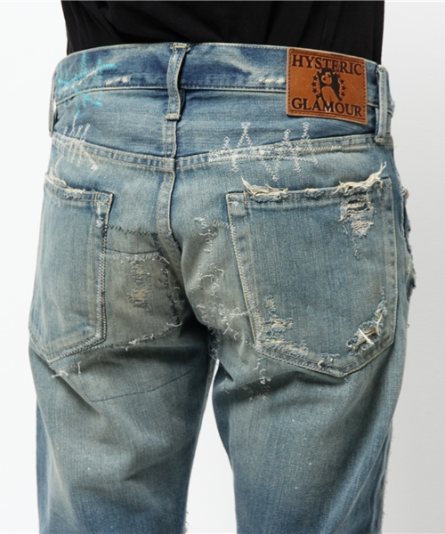 ヒステリックグラマーデニム CH加工 バギーデニムパンツ（デニムパンツ）｜HYSTERIC GLAMOUR