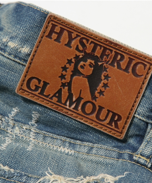 HYSTERIC ダメージ加工 ジーンズ HYSTERIC GLAMOUR ヒステリックグラマー ダメージ加工 スタッズ