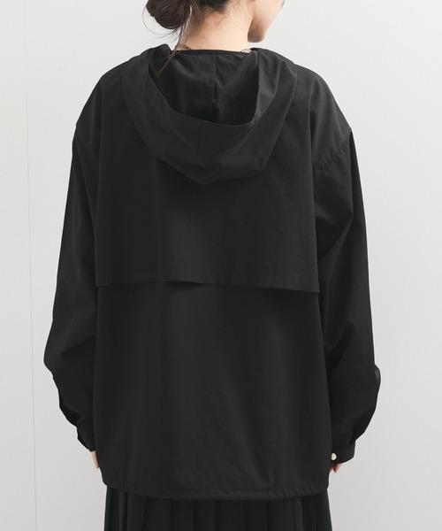 le cercle ADAM ET ROPE'（ルセルクルアダムエロペ）の「シアーフードブルゾン（ブルゾン・レディース・ブラック/オフホワイト/ブラウン系・FREE）」の17枚目の写真
