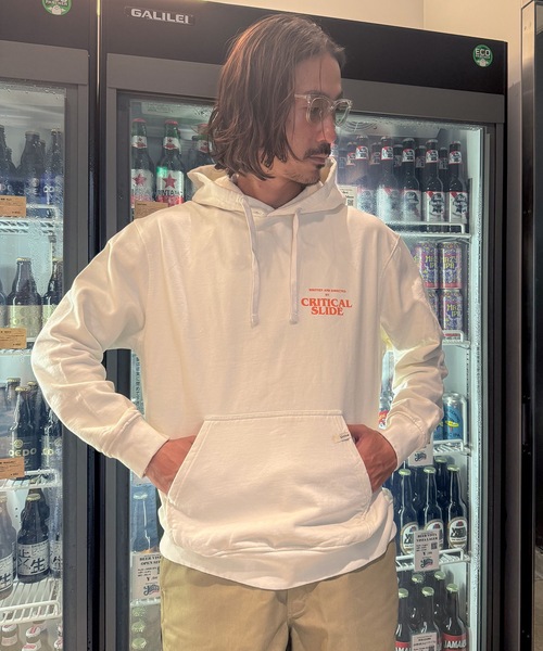 TCSS(ティーシーエスエス)の「HOODIE /Critical Slide(クリティカルスライド)TCSSブランドロゴバックプリントプルオーバーパーカー・フーディ(パーカー・メンズ・ホワイト/ブラック/オレンジ・MEDIUM/LARGE/X-LARGE)」の7枚目の写真