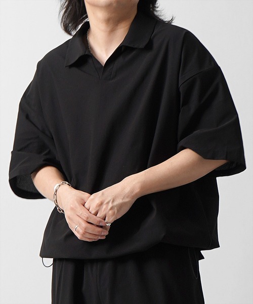 セール】25SS ビックシルエット ポリメッシュ ドロスト