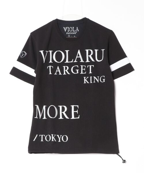 VIOLA(ヴィオラ)の「『VIOLA rumore/ヴィオラ ルモーレ』袖切替ライン クルー半袖Tシャツ(Tシャツ/カットソー・メンズ・レッド/ブラック/ホワイト・XL/L/M)」の18枚目の写真