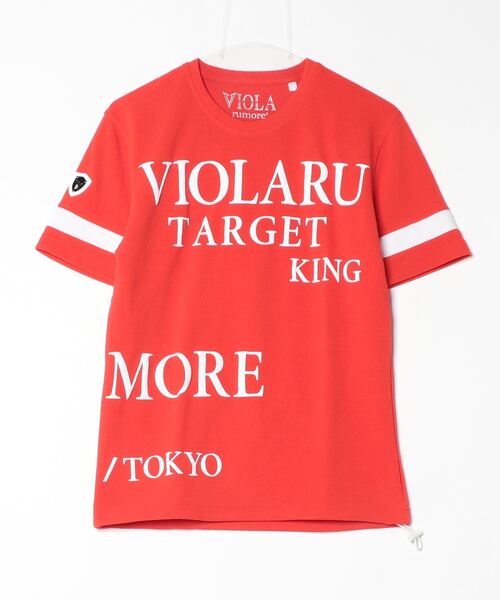 VIOLA(ヴィオラ)の「『VIOLA rumore/ヴィオラ ルモーレ』袖切替ライン クルー半袖Tシャツ(Tシャツ/カットソー・メンズ・レッド/ブラック/ホワイト・XL/L/M)」の20枚目の写真