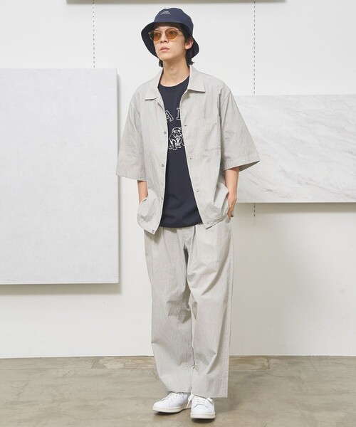 J.PRESS YORK STREET(ジェイプレスヨークストリート)の「【UNISEX】YALEブルドックプリント Tシャツ(Tシャツ/カットソー・メンズ・ホワイト系/ネイビー系/ライラック系・SMALL/MEDIUM/LARGE)」の12枚目の写真