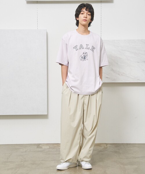 J.PRESS YORK STREET(ジェイプレスヨークストリート)の「【UNISEX】YALEブルドックプリント Tシャツ(Tシャツ/カットソー・メンズ・ホワイト系/ネイビー系/ライラック系・SMALL/MEDIUM/LARGE)」の14枚目の写真
