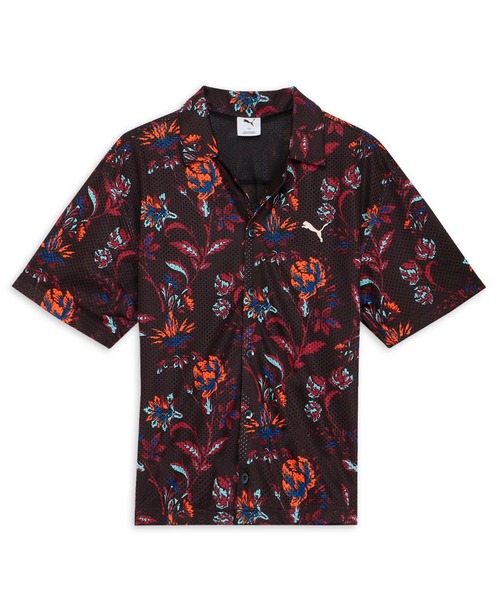 PUMA（プーマ）の「PUMA プーマ メンズ フローラル AOP 半袖 シャツ（その他トップス・メンズ・ブラック/オフホワイト・SMALL/XX-LARGE/LARGE/X-LARGE/MEDIUM）」の2枚目の写真