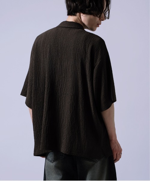 Crownor(クラウノアー)の「プリーツ 半袖シャツ(シャツ/ブラウス・メンズ・ブラウン/ブラック/ブルーグリーン・LARGE/MEDIUM)」の15枚目の写真