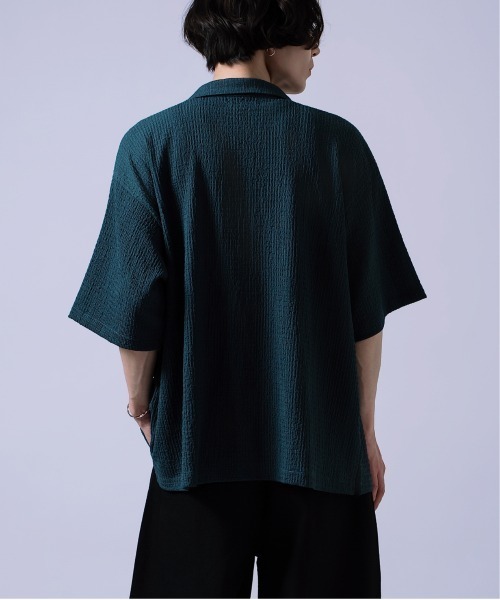 Crownor(クラウノアー)の「プリーツ 半袖シャツ(シャツ/ブラウス・メンズ・ブラウン/ブラック/ブルーグリーン・LARGE/MEDIUM)」の20枚目の写真