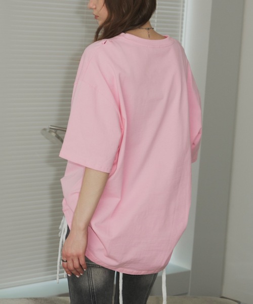 セール】オーバーサイズメッセージロゴTシャツ（Tシャツ