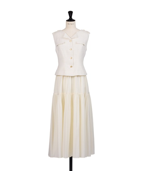 ワンピース Herlipto Emma Tweed Docking Dress Emma Tweed Docking Dress（ワンピース）｜Her lip to（ハー