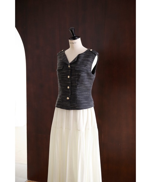 Emma Tweed Docking Dress（ワンピース）｜Her lip to（ハー