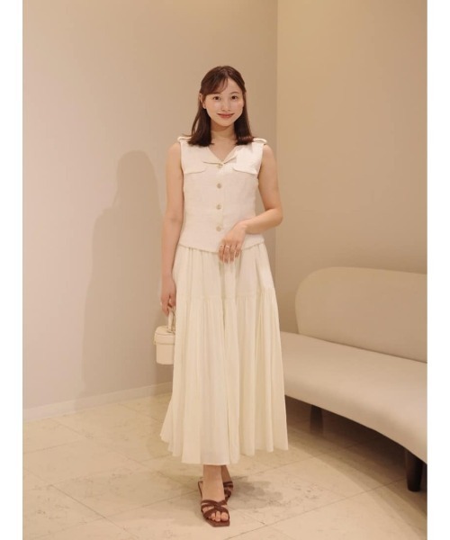 ワンピース Herlipto Emma Tweed Docking Dress Emma Tweed Docking Dress（ワンピース）｜Her lip to（ハーリップ