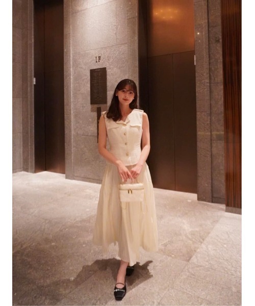 Emma Tweed Docking Dress（ワンピース）｜Her lip to（ハーリップ