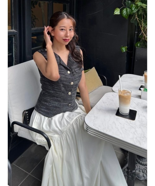 Emma Tweed Docking Dress（ワンピース）｜Her lip to（ハーリップ