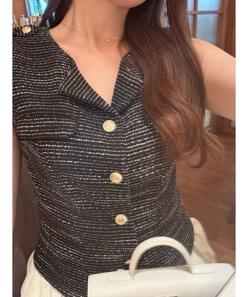 Emma Tweed Docking Dress（ワンピース）｜Her lip to（ハーリップ