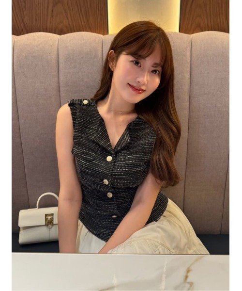 Emma Tweed Docking Dress（ワンピース）｜Her lip to（ハーリップ