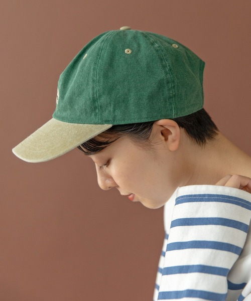 PAR ICI（パーリッシィ）の「NAVYS cheering club バイカラーキャップ（キャップ・レディース・ホワイト/グリーン/カーキ・FREE）」の8枚目の写真