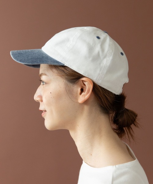 PAR ICI（パーリッシィ）の「NAVYS cheering club バイカラーキャップ（キャップ・レディース・ホワイト/グリーン/カーキ・FREE）」の15枚目の写真