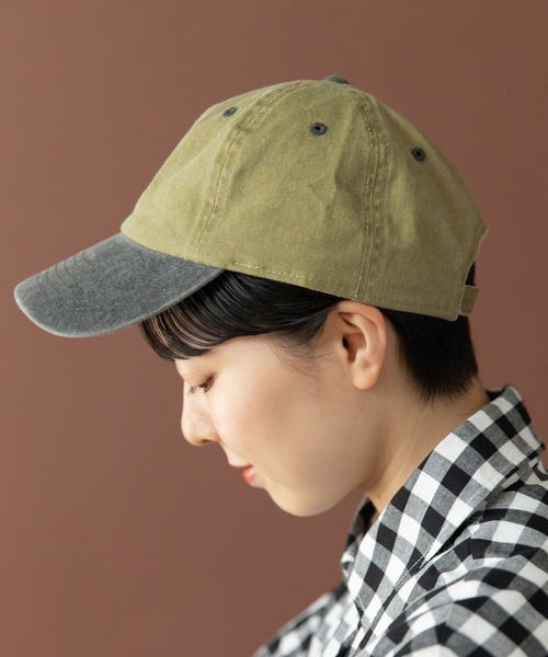 PAR ICI（パーリッシィ）の「NAVYS cheering club バイカラーキャップ（キャップ・レディース・ホワイト/グリーン/カーキ・FREE）」の21枚目の写真