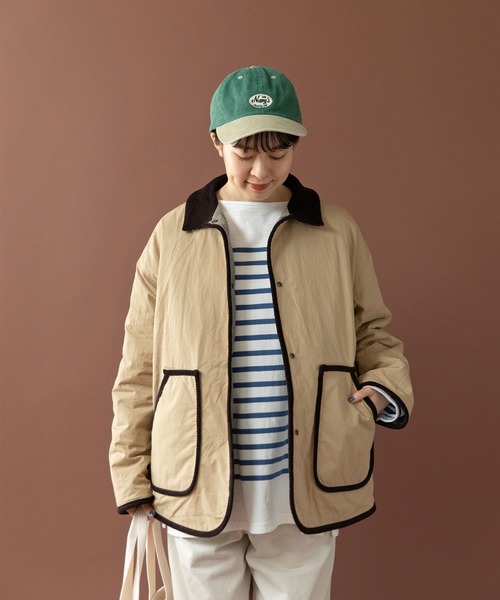 PAR ICI（パーリッシィ）の「NAVYS cheering club バイカラーキャップ（キャップ・レディース・ホワイト/グリーン/カーキ・FREE）」の10枚目の写真