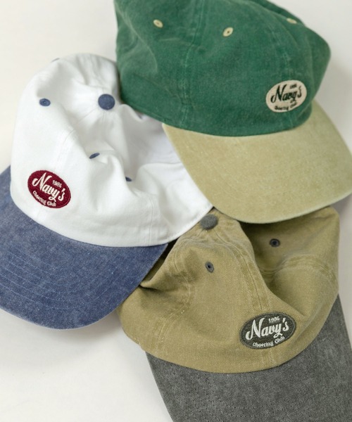 PAR ICI（パーリッシィ）の「NAVYS cheering club バイカラーキャップ（キャップ・レディース・ホワイト/グリーン/カーキ・FREE）」の7枚目の写真