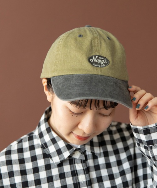 PAR ICI（パーリッシィ）の「NAVYS cheering club バイカラーキャップ（キャップ・レディース・ホワイト/グリーン/カーキ・FREE）」の19枚目の写真