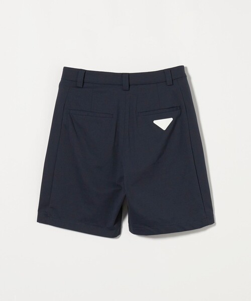 マルゥ ユナイテッドアローズ タック ショートパンツ ブラック メンズ メッシュ ショートパンツ-吸水速乾-(その他パンツ