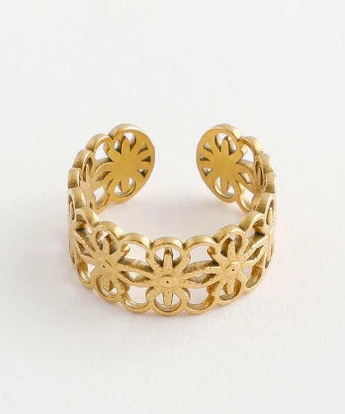 JewCas（ジュアキャス）の「【金属アレルギー対応ノットアレプラス】２WAY　Flora Loopリング/イヤカフ[NOP0121]（リング・レディース・ゴールド/シルバー・FREE）」の13枚目の写真